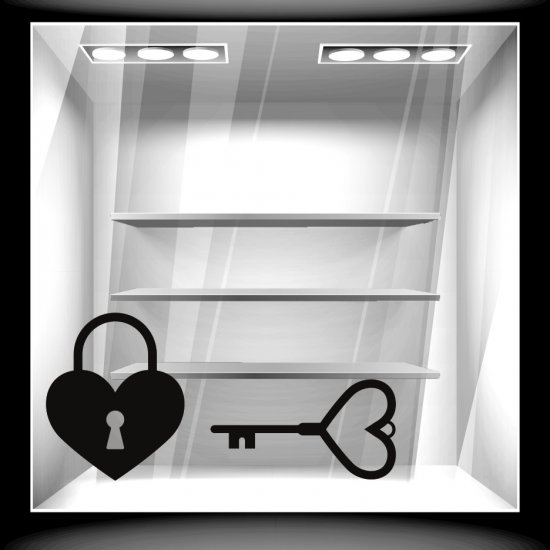 Αυτοκόλλητο Αγίου Βαλεντίνου - Key of Heart